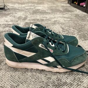 Reebok Classic Nylon Escape Green White Mens U.S. 12 Shoes